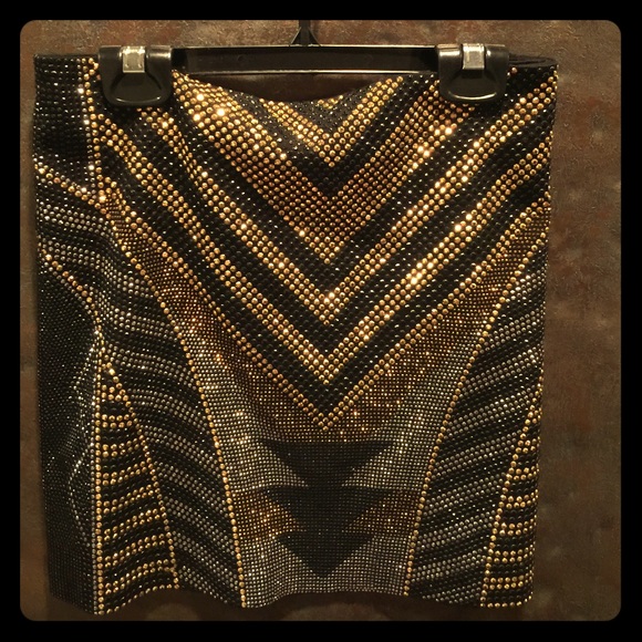 Rhinestone miniskirt