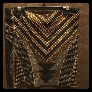 Rhinestone miniskirt