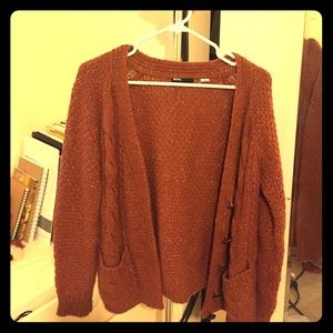 Oversized knitted cardigan