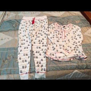 Cute owl pajamas size L never worn