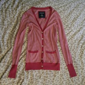 Victoria's Secret Pink striped cardigan