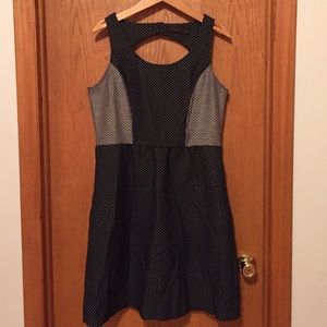 The Limited Black And White Polka Dot Dress
