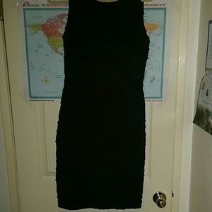 Barely worn ash gray Calvin Klein ruffled dress