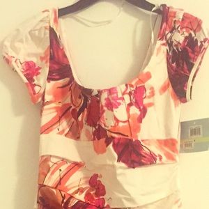 Pink/Peach Garden party dress, NWT
