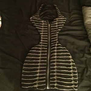 Backless dress with cutout sides