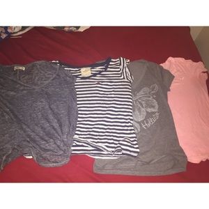 HOLLISTER V-Neck and White T-Shirt Bundle!