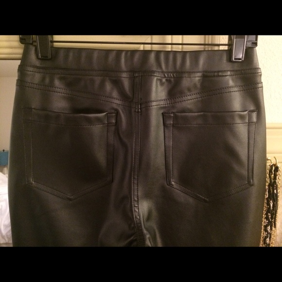 BCBG Vegan Leather Leggings - Picture 2 of 3
