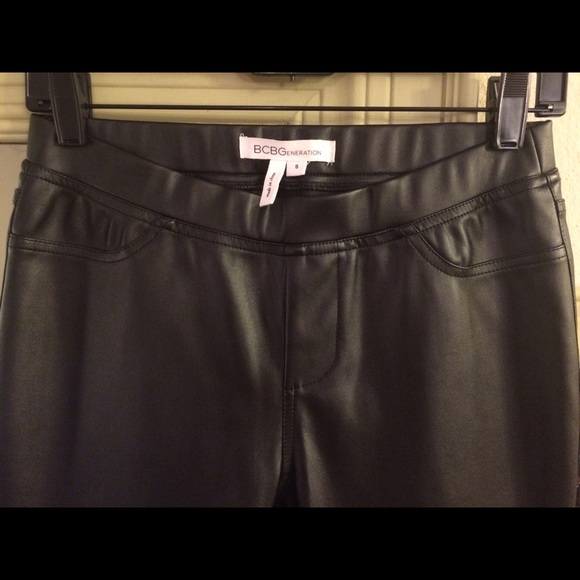 BCBG Vegan Leather Leggings - Picture 3 of 3