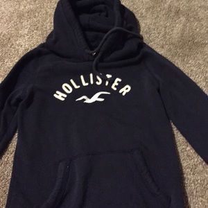 Blue hollister drawstring hoodie