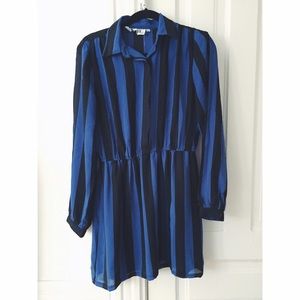 Blue & Black Tunic Dress