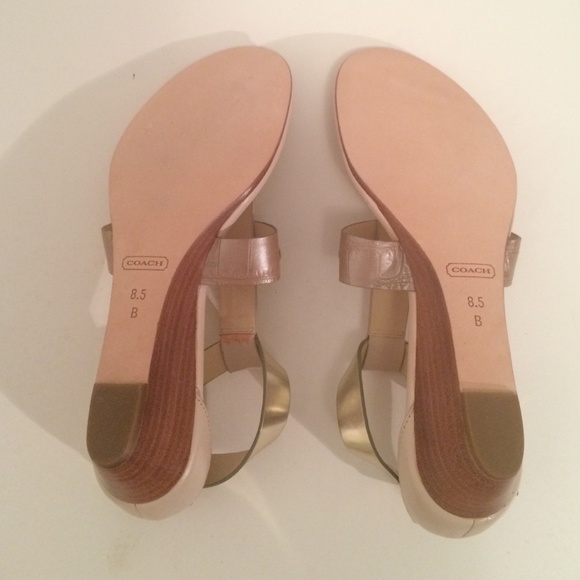 Brand new Coach Velvet Vachetta Sandals - Picture 3 of 4