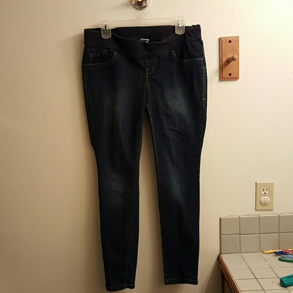 Low rise band Skinny Maternity Jeans