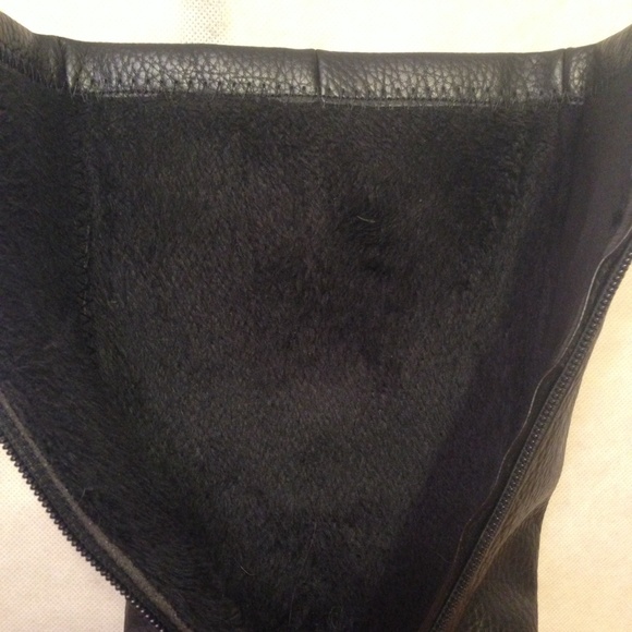 Black Tall Boots With Gold Details - Picture 4 of 4