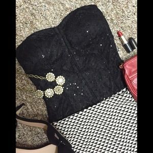 Black sequin bodysuit