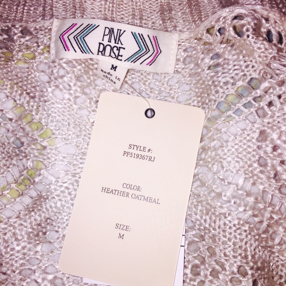 ‼️SOLD‼️Pink Rose Heather Cardigan Size Medium - Picture 4 of 4