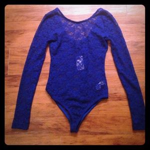 Royal Blue Lace Bodysuit