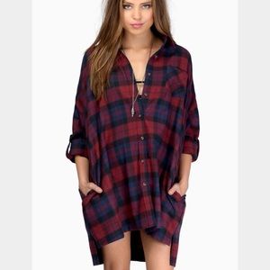 Oversized flannel dress size large