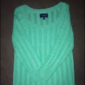 American Eagle sea foam green sweater