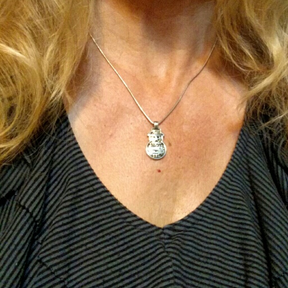 Brighton snowman necklace