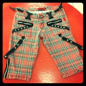 ON HOLD🎈Red Plaid Punk Tripp Shorts🎈