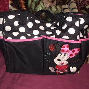 Super cute minnie mouse diaper bag