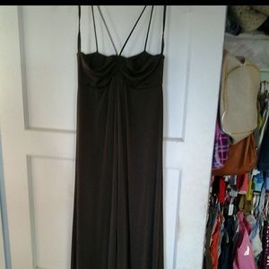 Vintage brown maxi dress