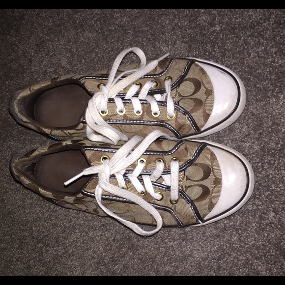 Brown coach shoes