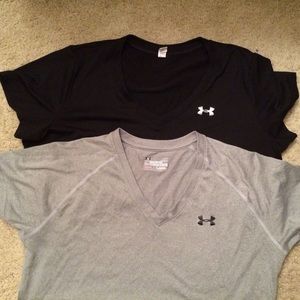 2 UA Vnecks
