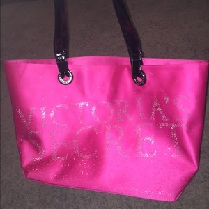Pink Victoria's Secret bag