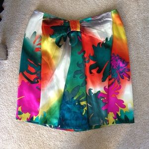 Trina Turk tropical print skirt, size 2