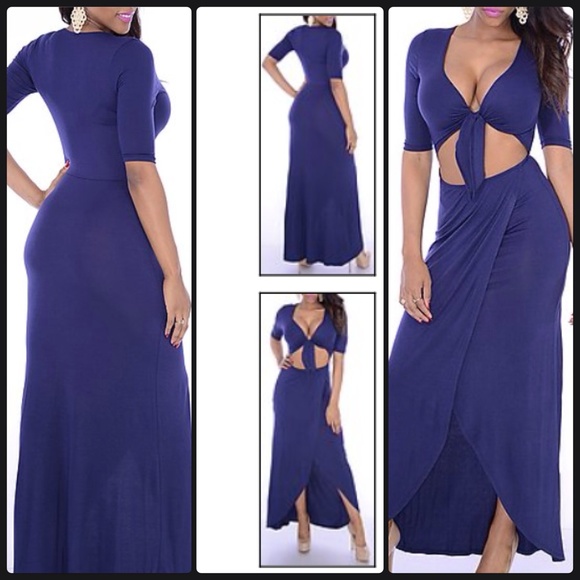 Navy blue maxi