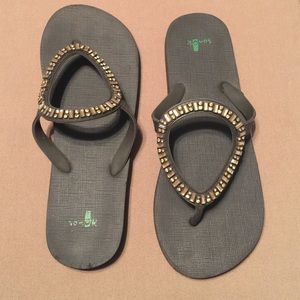 Beaded Sanuk Flip Flop