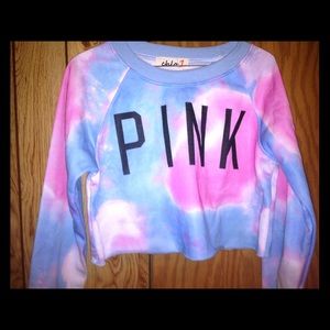 Pink,Blue & White crop top sweater😍