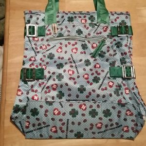 Lady bug shamrock Harajuku Lovers tote bag