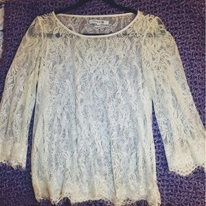 Cream-colored Lace Shirt