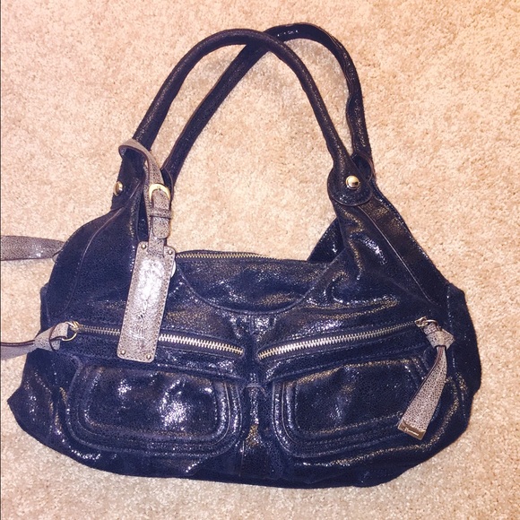 B. Makowsky sparkly leather bag. - Picture 2 of 6