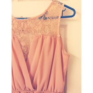 Blush color dress