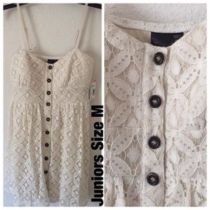 Brand new short juniors lace sun dress