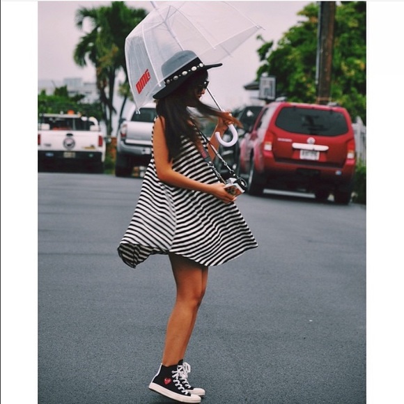 Brandy Melville Striped babydoll dress