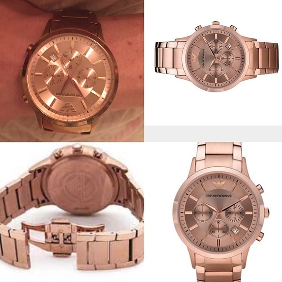 STEAL! Emporia Armani rose gold watch last 1 of 3
