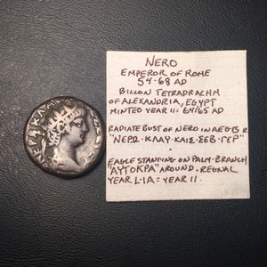 Roman Coin Tetradrachm of Emperor Nero 54-68AD