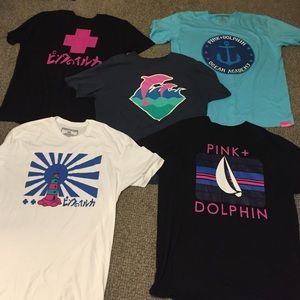 Pink Dolphin 5 t-shirt bundle