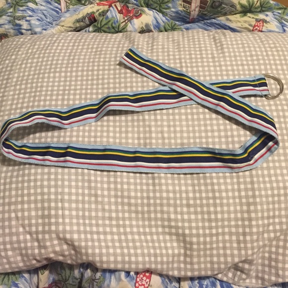 Striped unisex os belt