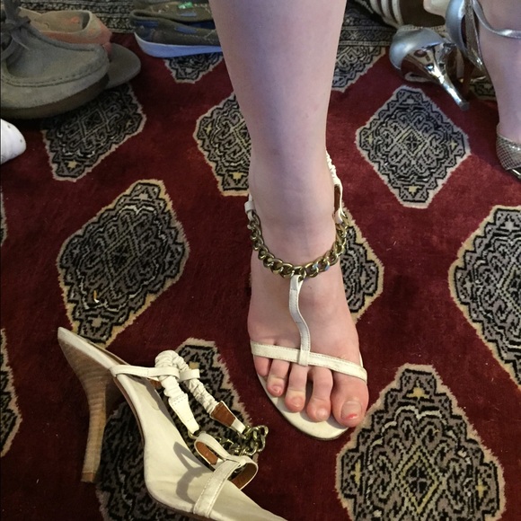 Off white high heels
