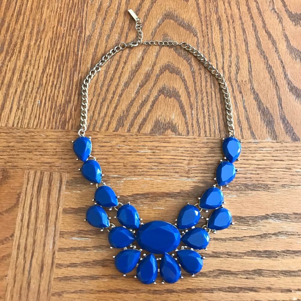 Blue statement necklace