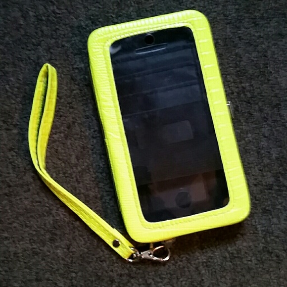 Highlighter yellow Fallet for all iphones