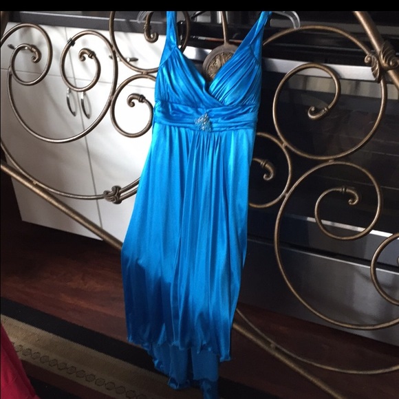 Blue long dress