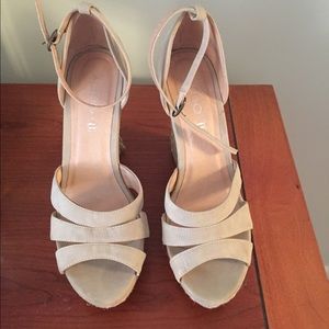 ALDO Suede Wedge Espadrilles Size 39 *like new*