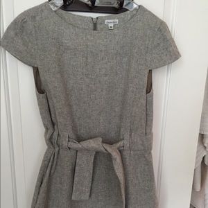 LAST CALL Steven Alan heather gray dress tie waist