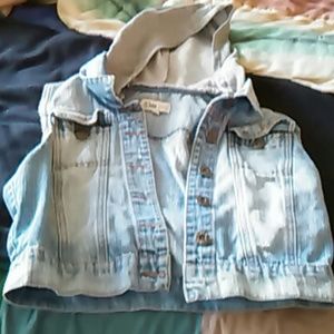 Vintage blue jean vest